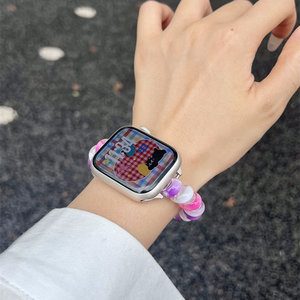Correa de PVC de un Solo Bucle Estilo Estudiante para Reloj, Compatible con Relojes Serie 1-11 Ultra <span class=keywords><strong>3</strong></span>, <span class=keywords><strong>3</strong></span> Tamaños 18-22mm - Product Image 3