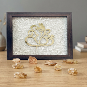 Cadre en pyrite fait main du Dieu Ganesha – Artisanat indien, décoration intérieure, cadeau spirituel, vente en gros - Product Image 5