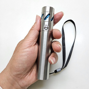 Stainless Steel Flashlight 21700 Battery Rechargeable LED White Light Outdoor Use - Product Image 2