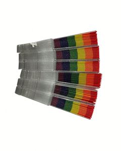 พัดมือพับลายรุ้งพิมพ์ลายตามสั่ง ขนาด 23 ซม. สำหรับงานเทศกาลอีเว้นท์ ขายส่ง - Product Image 3