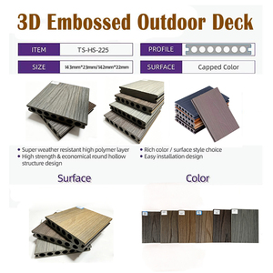 Suelo Moderno de WPC para Exteriores, Tarima de Madera y Plástico Coextruido, Súper Resistente a la Intemperie para Jardín y Piscina - Product Image 4