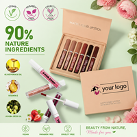 Vente en gros : Kit de fabrication de rouge à lèvres personnalisé, logo sur mesure, longue tenue, cosmétique végétalien, marque privée, rouge à lèvres liquide mat
