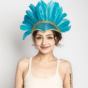 Veren Kroon Indian Veren Hoofdtooi Hoofddeksel Hoofdband - Product Image 4