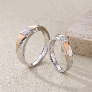 Offres Spéciales bague de mariage en or rose 18 carats de haute qualité diamant naturel classique beau cadeau d'anniversaire pour les couples promotionnels - Product Image 3