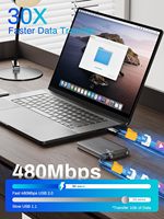 Câble de charge rapide PD 65W pour bureau, câble de chargeur avec support invisible, câble USB-A et Type-C de 4,9 pieds avec support métallique réglable
