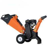 Broyeur de bois GS100 7HP 212cc à essence, déchiqueteur de branches 100mm, châssis renforcé 115kg pour l'entretien des propriétés