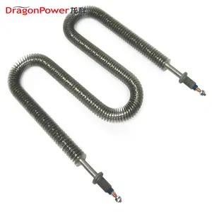 W U I Type stainless steel 304/316 heating element Electric finned flexible tubular air heater