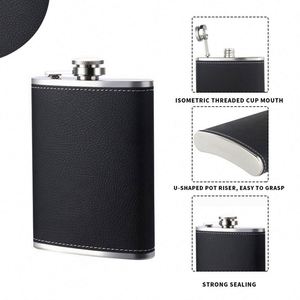 Ys99 Wholesale Logo <b>Flask</b> Different Capacity Male Alcohol Whisky Wine Pot Bottle Stainless Steel Hip <b>Flasks</b> - Product Image 4