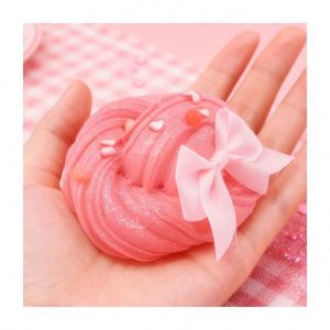 Cotton Charms Glitter Ice Cream DIY Handmade Modeling Kit Mixed Clay Foam Beads Scented <b>Slime</b> Creative Art Project - Product Image 4