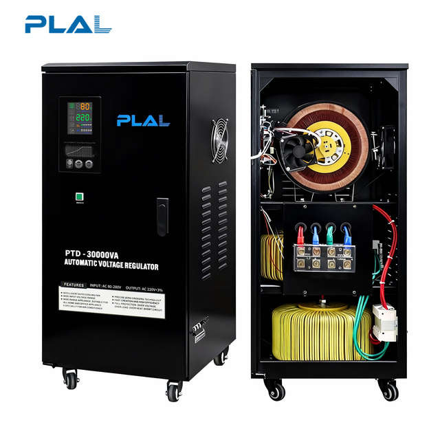 SVC-M-20KVA  30KVA Single Phase Wall-Mounted Automatic Voltage Regulator Stabilizer LED Display 80V-280V Input 220V Output