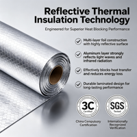 Film PVC aluminium personnalisé, isolation thermique, imperméable, réfléchissant pour sac isotherme, sac à glace, doublure de sac isolant, certifié SGS