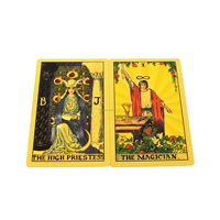 Usine de vente en gros de cartes de tarot en feuille d'or imprimées de haute qualité conception personnalisée jeux de cartes Oracle d'estampage de bord d'or