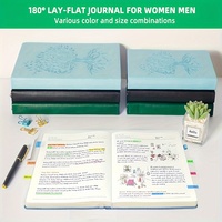 Carnet A5 personnalisé en cuir, journal de prière inspiré du vintage, ligné, 80 pages, réglure collège, pour 180 jours