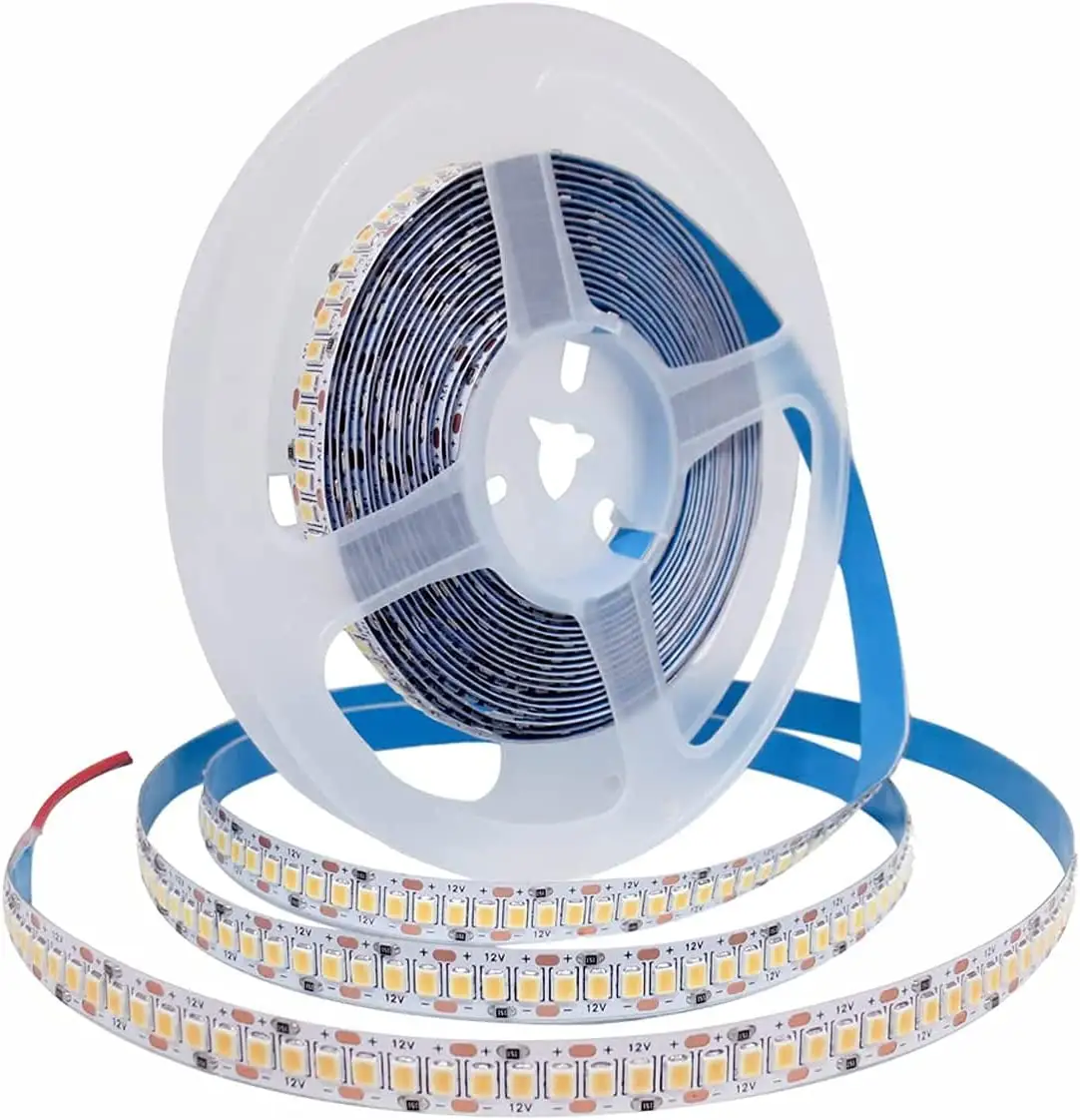 Strip Lampu Led SMD Fleksibel Pabrik 120 Led Putih Hangat Super Terang untuk Dekorasi Kamar Tidur IP20 2835 Strip Led Pintar