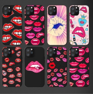 Étuis de téléphone portable en silicone TPU avec impression UV pour <span class=keywords><strong>iPhone</strong></span> 11/<span class=keywords><strong>12</strong></span>/13/14/15 Pro Max, motif « Kiss <span class=keywords><strong>Me</strong></span> Lips » - Product Image 2