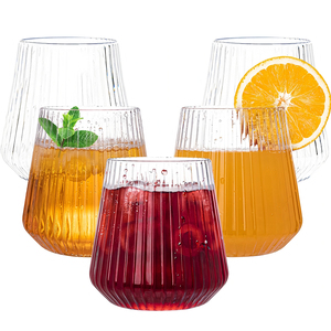 <span class=keywords><strong>Copas</strong></span> de Vino de Plástico Acanalado de 12 oz, Desechables, Irrompibles, Reciclables, Reutilizables - Product Image 4
