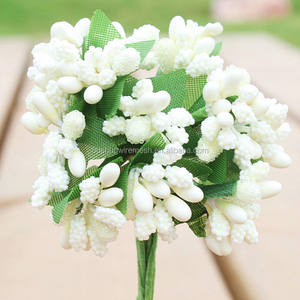 Mini hojas artificiales para tallo de frutas, tallo de Beras, <span class=keywords><strong>espuma</strong></span>, estambres de flores - Product Image 1