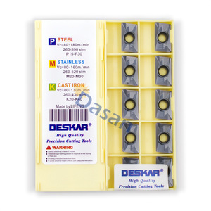 Deskar Cnc Milling Inserts Apkt160408 Hm Lf6018 Carbide Precision <b>Cutting</b> <b>Tools</b> For Stainless Steel Processing - Product Image 2