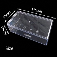 Boîtes de rangement rectangulaires en plastique durables et écologiques avec couvercles pour l'emballage des bonbons, des biscuits, des gâteaux et des desserts Expédition rapide