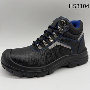 Chaussures de travail minières populaires en acier HY, Kenya, avec embout de protection, prix d'usine, anti-perforation, nouveau style, bottes de sécurité noires HSB107 - Product Image 3