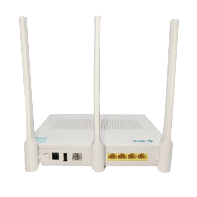 BRMC USED HN8546Q Gpon Dual Band Modem 4GE+1Tel+2USB+Wifi 2.4G&5G External Antenna 10G Fiber Optic Network ONT ONU HN8546Q