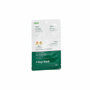 VT Cica Calming 3-Step Korean Skincare Sheet Mask Pack Hydrating Brightening Moisturizing Made in South Korea - Product Image 2