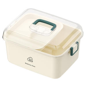 Boîte à médicaments portable de grande capacité, organiseur de médicaments, trousse de premiers soins, boîte de rangement médicale familiale, boîte à pilules d'urgence - Product Image 6