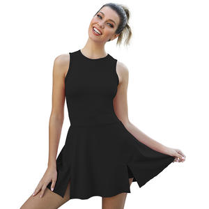 一体式瑜伽网球裙带加厚速干夏季运动服高尔夫运动裙短裤防滑健身两件套 - Product Image 3