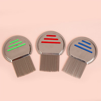 Nouveau métal acier inoxydable chat toilettage chien brosse à cheveux nettoyage Pet enlèvement aiguilles poux spirale peigne