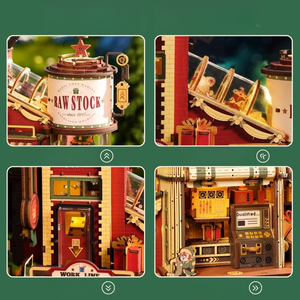 Cadeau <span class=keywords><strong>de</strong></span> <span class=keywords><strong>Noël</strong></span>, puzzle 3D en bois, modèle éducatif à assembler, artisanat fait main, blocs <span class=keywords><strong>de</strong></span> construction <span class=keywords><strong>de</strong></span> maison, jouet pour enfants - Product Image 4