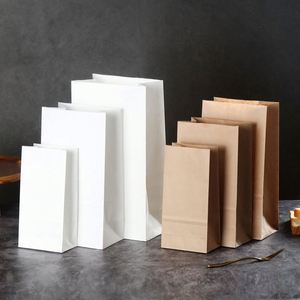 Bolsa de Papel Kraft Reciclable con Logotipo Personalizado, Bolsa de Papel para Compras con Asa para Alimentos, Bolsa para Llevar - Product Image 3
