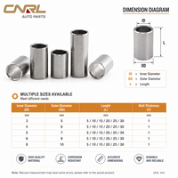 Entretoises rondes filetées mâle-femelle personnalisées en zinc chromé M3 M4 M5 M8 5mm 6mm 7mm 8mm 10mm ZC001