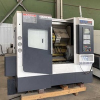 Tour CNC horizontal robuste TCK46 à banc incliné avec capacités de fraisage, perçage et tournage de haute qualité