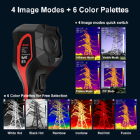 Cámara Termográfica GVDA, Resolución IR 256 x 192, 25Hz, 40MK, Rango de Temperatura -20°C~550°C, 16GB, 6 Paletas de Colores, Inspección