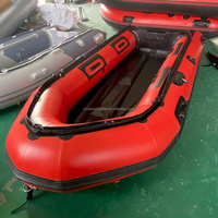 Bateau gonflable pliable pour 1 à 4 personnes, en PVC épaissi, 11 pieds, avec plancher en aluminium, prix direct usine, en stock.
