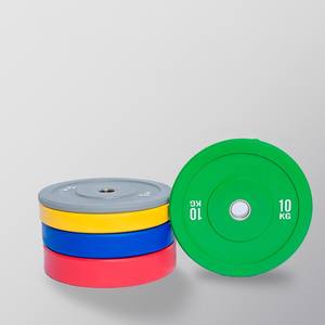 أوزان رياضية قياسية لرفع الأثقال في الصالات الرياضية، أقراص وزن مطاطية بقلب من الحديد الزهر، الحد الأدنى للطلب 100 كجم - Product Image 3