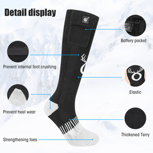 Chaussettes chauffantes épaisses en laine, isolées thermiquement, pour les travaux en extérieur par temps extrêmement froid, la chasse à la <span class=keywords><strong>neige</strong></span>, chauffage puissant, longue durée - Product Image 4