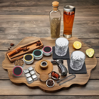 Kit de ahumador de bebidas de roble antiguo con antorcha Logotipo personalizado de calidad premium Nueva llegada para el Día del Padre Wine Bar Whisky
