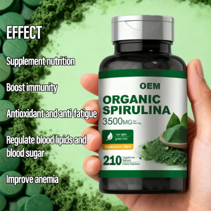 Comprimés de spiruline verte en vrac OEM suppléments vente en gros de comprimés de poudre de <span class=keywords><strong>chlorella</strong></span> pour adultes pas pour les femmes enceintes - Product Image 4