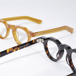 Handmade Retro rùa Địa Ngục Kính mắt Frames For men Nhật Bản Châu Âu Mỹ phong cách dày bảng đen cạnh rộng cận thị - Product Image 6