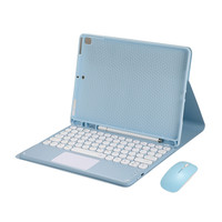 Grosir Keyboard dengan Trackpad multi-sentuh nirkabel tempat pensil bawaan casing Keyboard penyangga lipat untuk iPad Pro11 12.9 13 inci