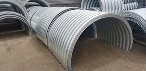 Nestable Corrugated Metal Culvert With Flanged Round Head Casting Techniques Welding Connection OEM/ODM Customizable