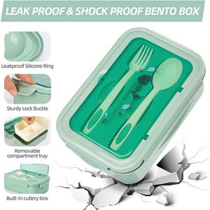 Boîte à lunch <span class=keywords><strong>bento</strong></span> <span class=keywords><strong>Amazon</strong></span> Best Seller pour adultes et enfants, durable, étanche, pour les repas en déplacement, sans BPA, boîte à lunch <span class=keywords><strong>bento</strong></span> pour enfants - Product Image 2