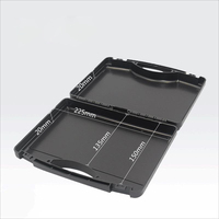 Mallette à outils en plastique Mallette pour instruments de sécurité Boîte extérieure avec logo de support en mousse prédécoupée