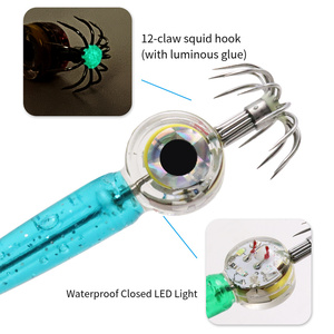 Nouvelles cannes à pêche à Led lumineuses, fournitures de fabrication de leurres, hameçon de gabarit de pêche, parapluie, pieuvre, calmar, hameçon de gabarit - Product Image 4