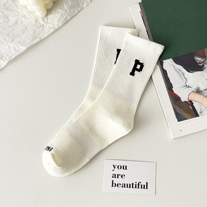 Respirant <span class=keywords><strong>P</strong></span> Lettre Vêtements d'extérieur Sports Bas mi-tube - Product Image 4
