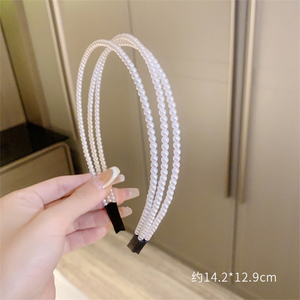 Version coréenne perle bandeau princesse tempérament all-match rétro <span class=keywords><strong>cheveux</strong></span> coiffure super fée net célébrité - Product Image 6