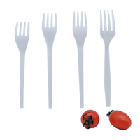 Ensemble de couverts CPLA pour usage commercial, biodégradable, compostable, écologique, cuillère, fourchette, couteau