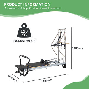 Реформер с башней класса люкс, регулируемый, многофункциональный, коммерческий, для пилатеса, с алюминиевой конструкцией, прочный - Product Image 6