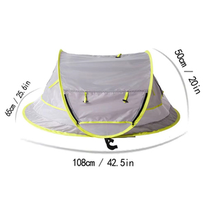 Carpa Plegable para Niños con Protección Solar UPF 50+, Cama Móvil para Exteriores, Carpa de Playa con Mosquitera - Product Image 5